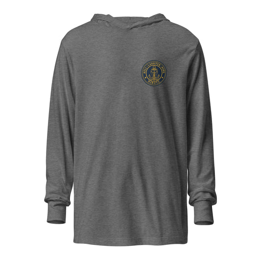 Performance | Hooded Long Sleeve T Shirt | LPK NJROTC | Emblem Logo