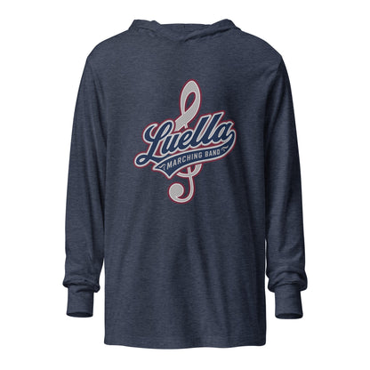 Performance | Hooded Long Sleeve T Shirt | Luella High School Marching Band | Crest Logo