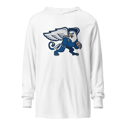 Performance | Hooded Long Sleeve T Shirt | LWE Flag Football | Emblem Logo