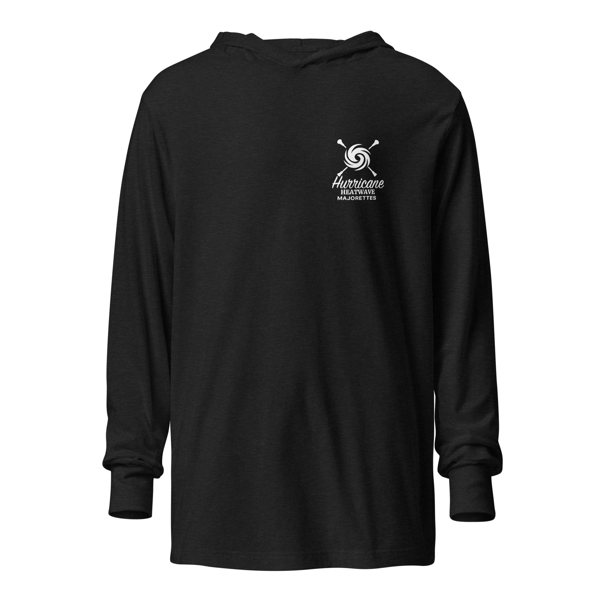 Performance | Hooded Long Sleeve T Shirt | LWH Heatwave Majorettes | Alt 2 Logo