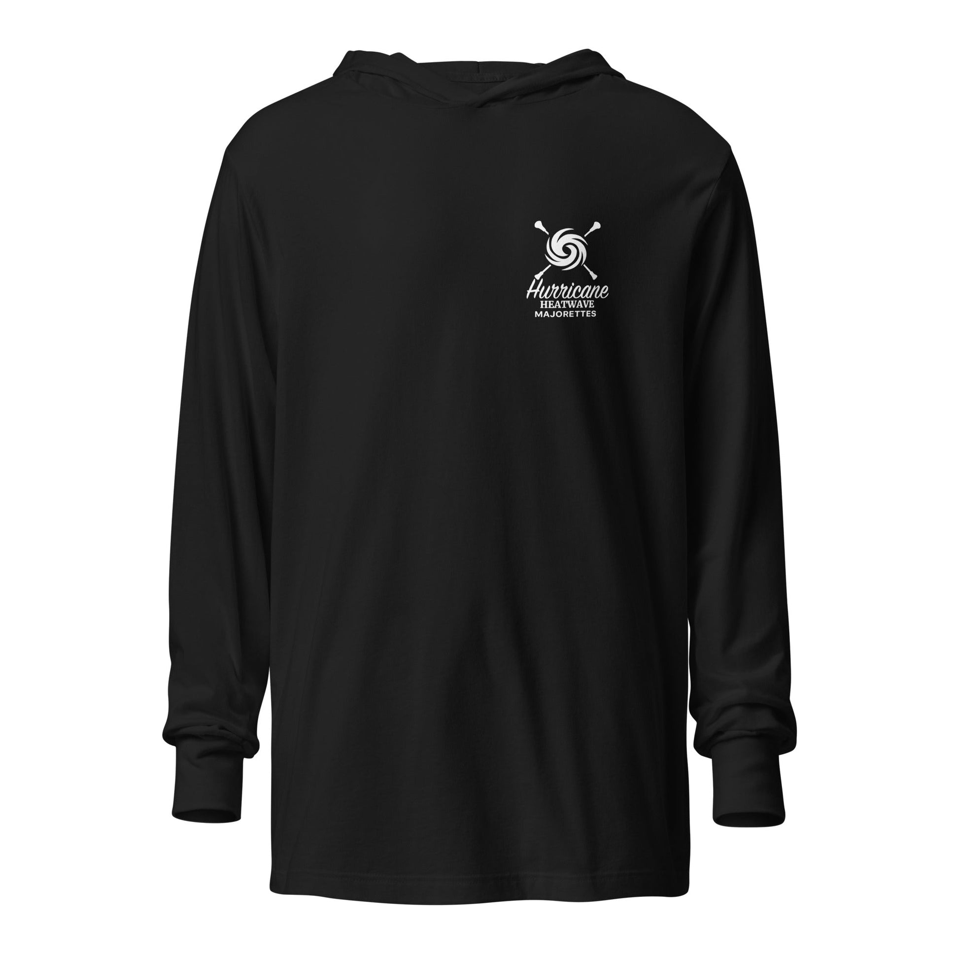 Performance | Hooded Long Sleeve T Shirt | LWH Heatwave Majorettes | Alt 2 Logo