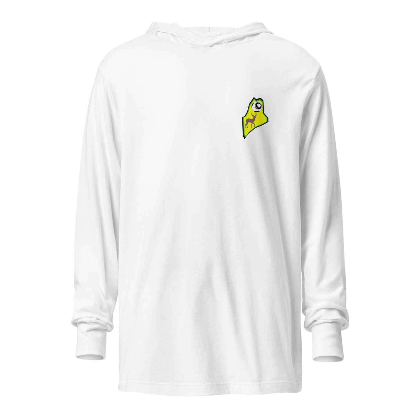 Performance | Hooded Long Sleeve T Shirt | Maine Soccer Development | Pocket Logo