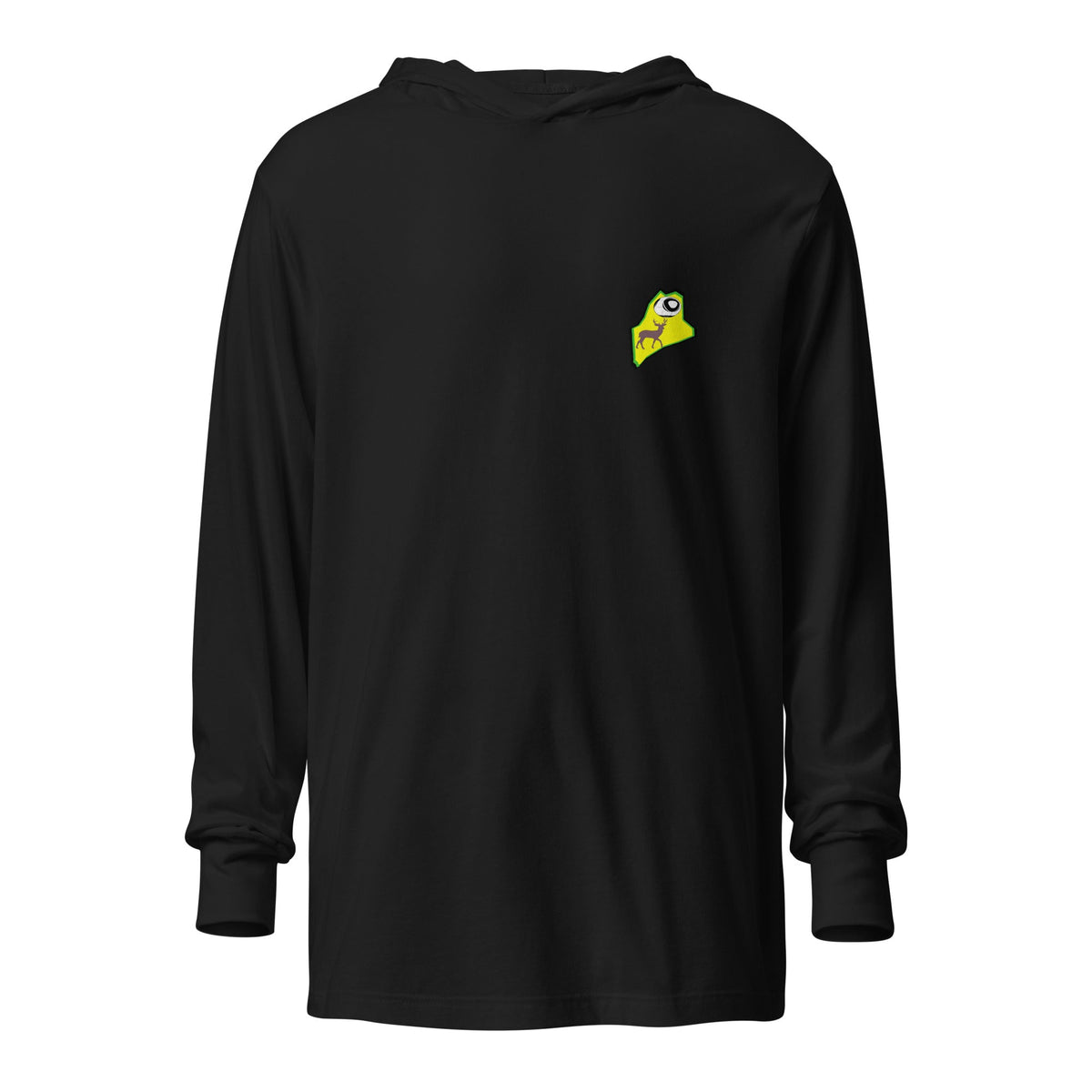 Performance | Hooded Long Sleeve T Shirt | Maine Soccer Development | Pocket Logo