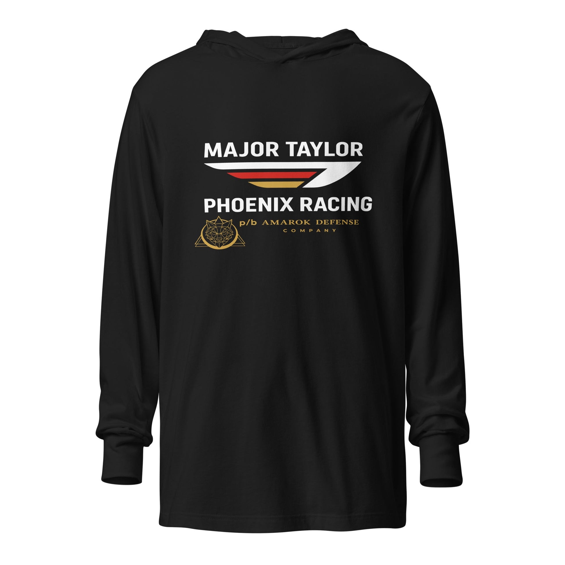 Performance | Hooded Long Sleeve T Shirt | Major Taylor Phoenix Racing p/b Amarok Defense Company