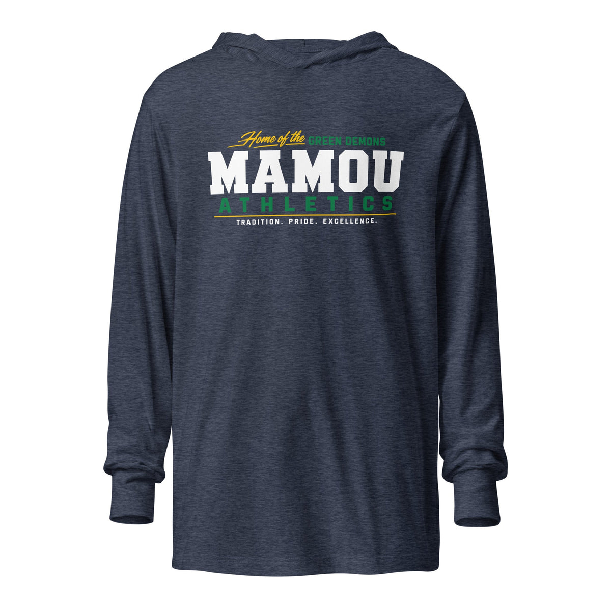 Performance | Hooded Long Sleeve T Shirt | Mamou High School | Modern Script Logo