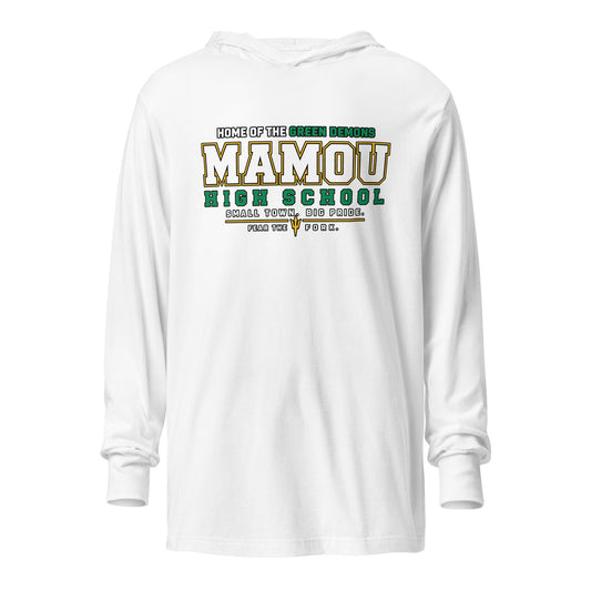 Performance | Hooded Long Sleeve T Shirt | Mamou High School | Vanguard Logo