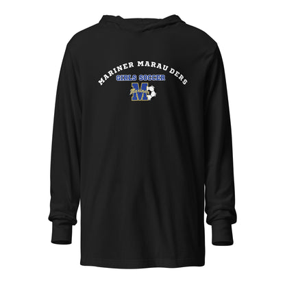 Performance | Hooded Long Sleeve T Shirt | Mariner girls soccer | Crest Logo