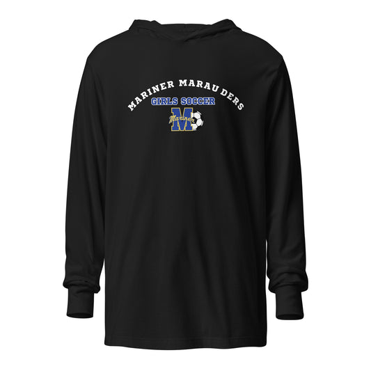 Performance | Hooded Long Sleeve T Shirt | Mariner girls soccer | Crest Logo