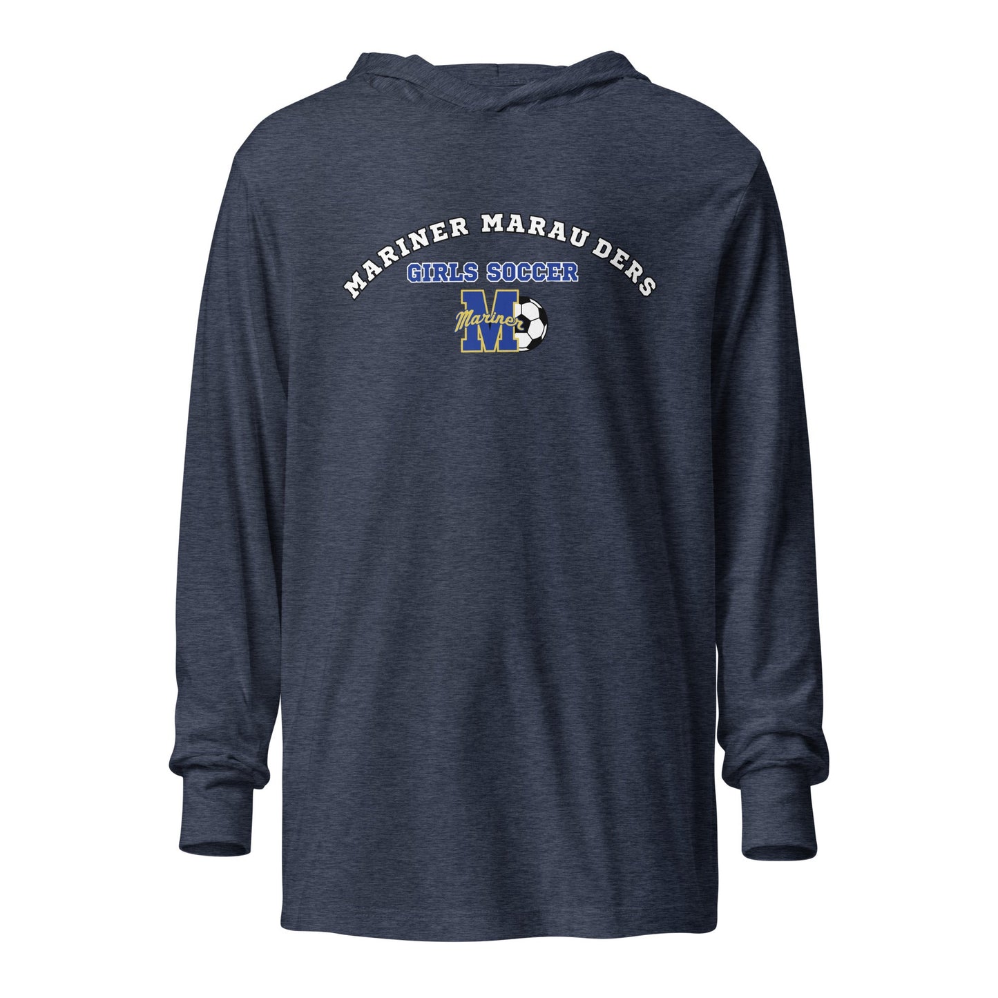 Performance | Hooded Long Sleeve T Shirt | Mariner girls soccer | Crest Logo