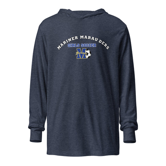 Performance | Hooded Long Sleeve T Shirt | Mariner girls soccer | Crest Logo