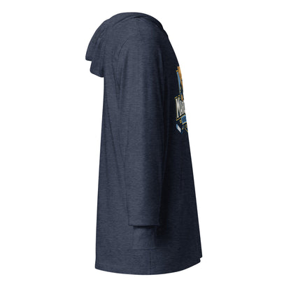 Performance | Hooded Long Sleeve T Shirt | Marquette University Women's Hockey | Bear Athletics Logo
