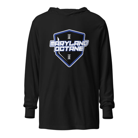 Performance | Hooded Long Sleeve T Shirt | Maryland 97 Octane | Shield Logo