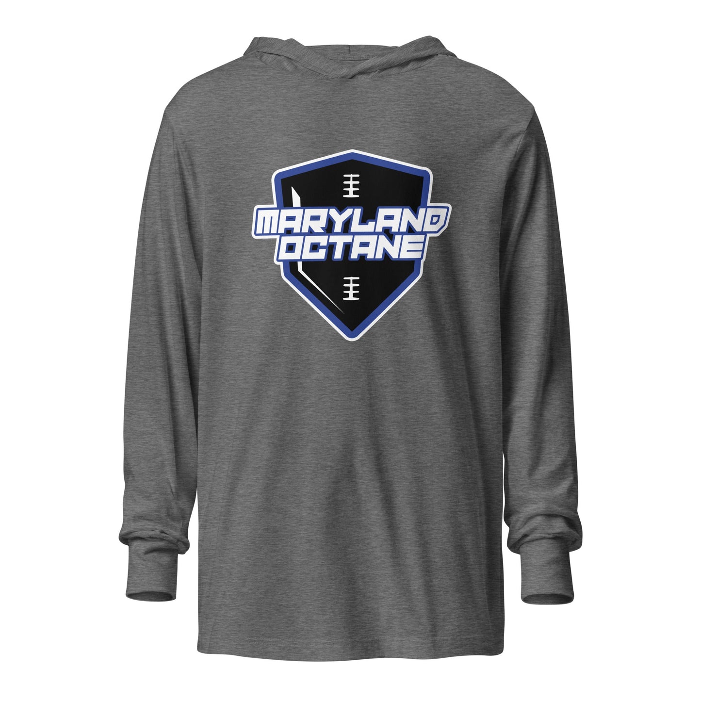 Performance | Hooded Long Sleeve T Shirt | Maryland 97 Octane | Shield Logo