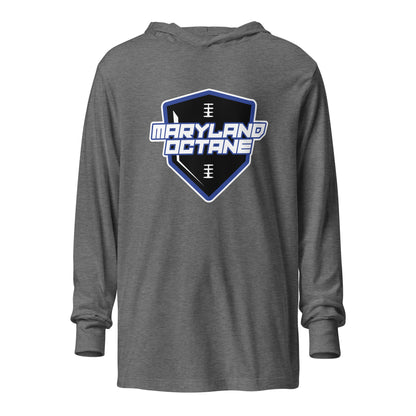 Performance | Hooded Long Sleeve T Shirt | Maryland 97 Octane | Shield Logo