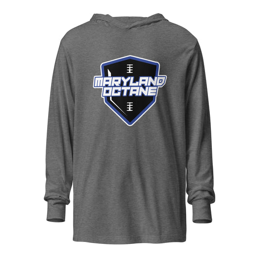 Performance | Hooded Long Sleeve T Shirt | Maryland 97 Octane | Shield Logo