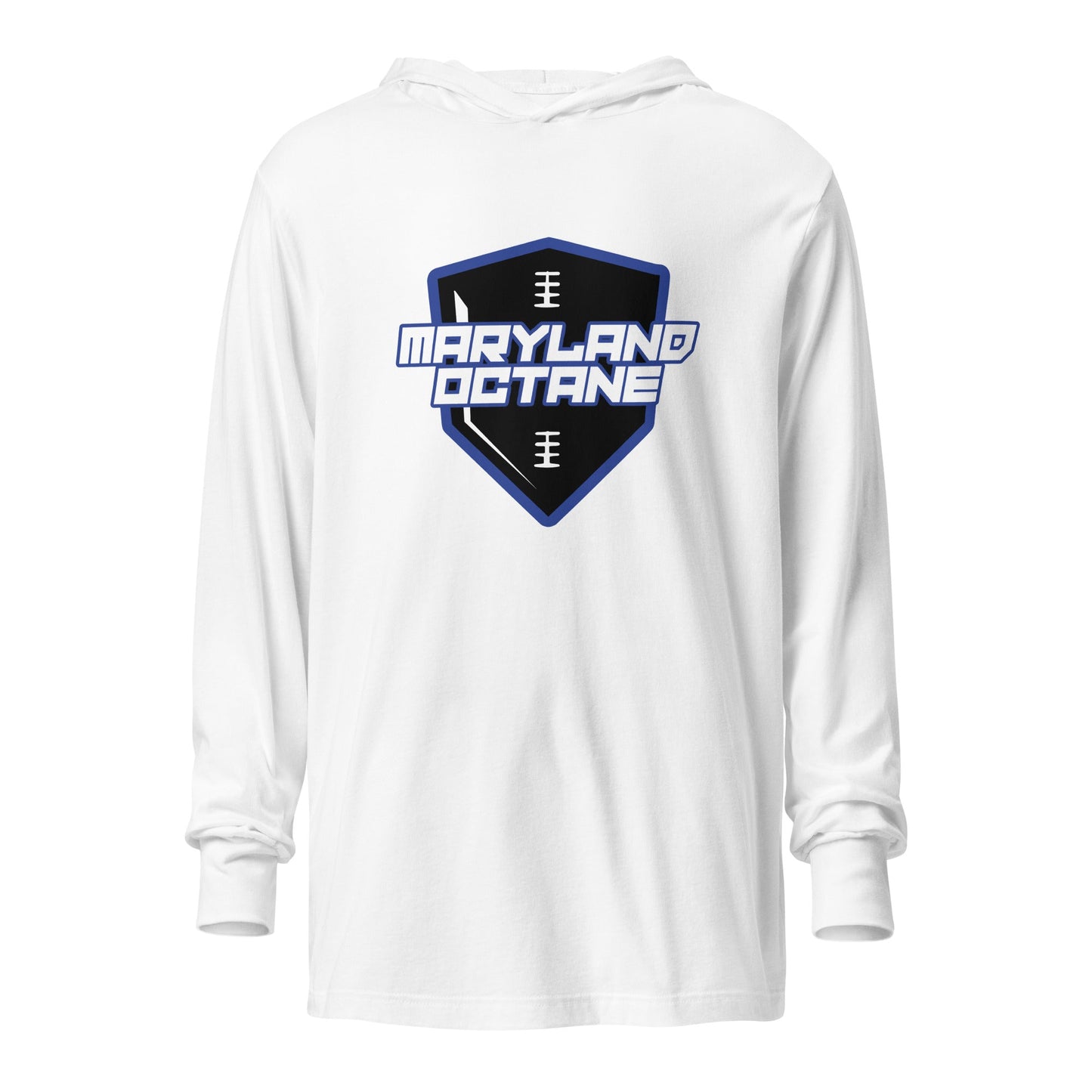 Performance | Hooded Long Sleeve T Shirt | Maryland 97 Octane | Shield Logo