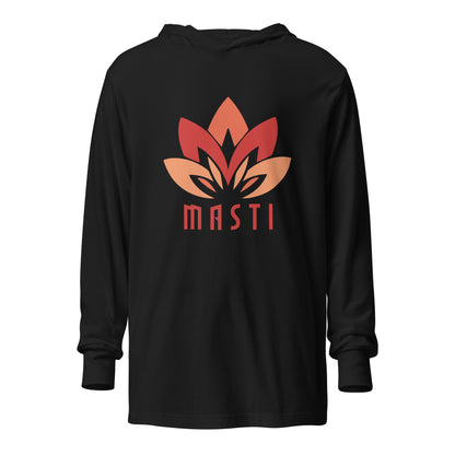 Performance | Hooded Long Sleeve T Shirt | MASTI | Lotus Logo