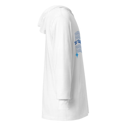 Performance | Hooded Long Sleeve T Shirt | Masuda Middle School | 50 Years Logo