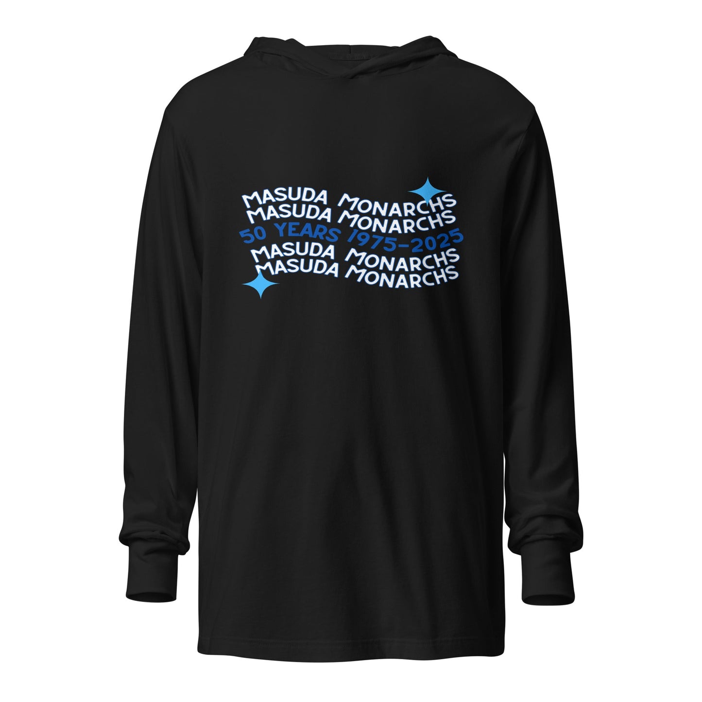 Performance | Hooded Long Sleeve T Shirt | Masuda Middle School | 50 Years Logo
