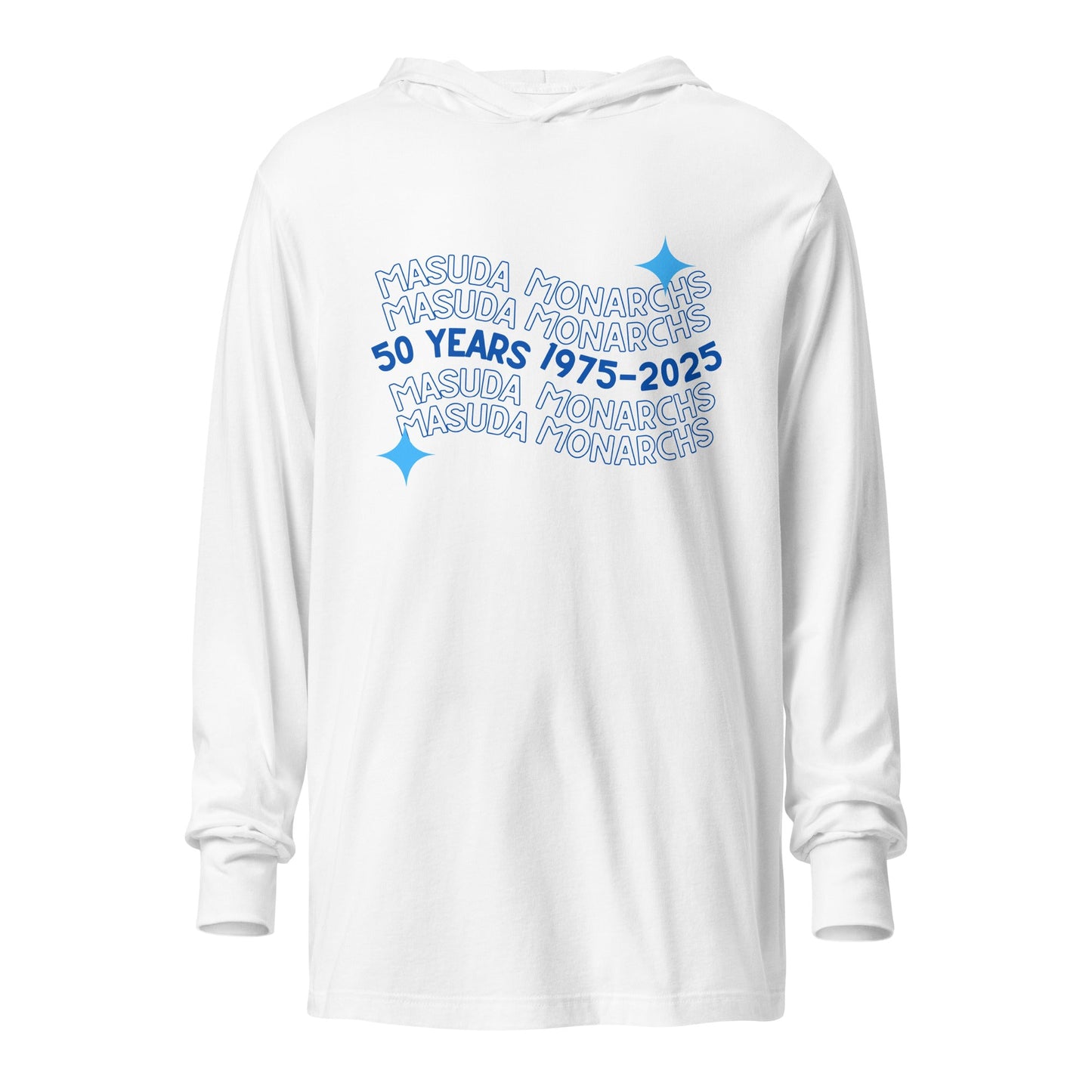 Performance | Hooded Long Sleeve T Shirt | Masuda Middle School | 50 Years Logo
