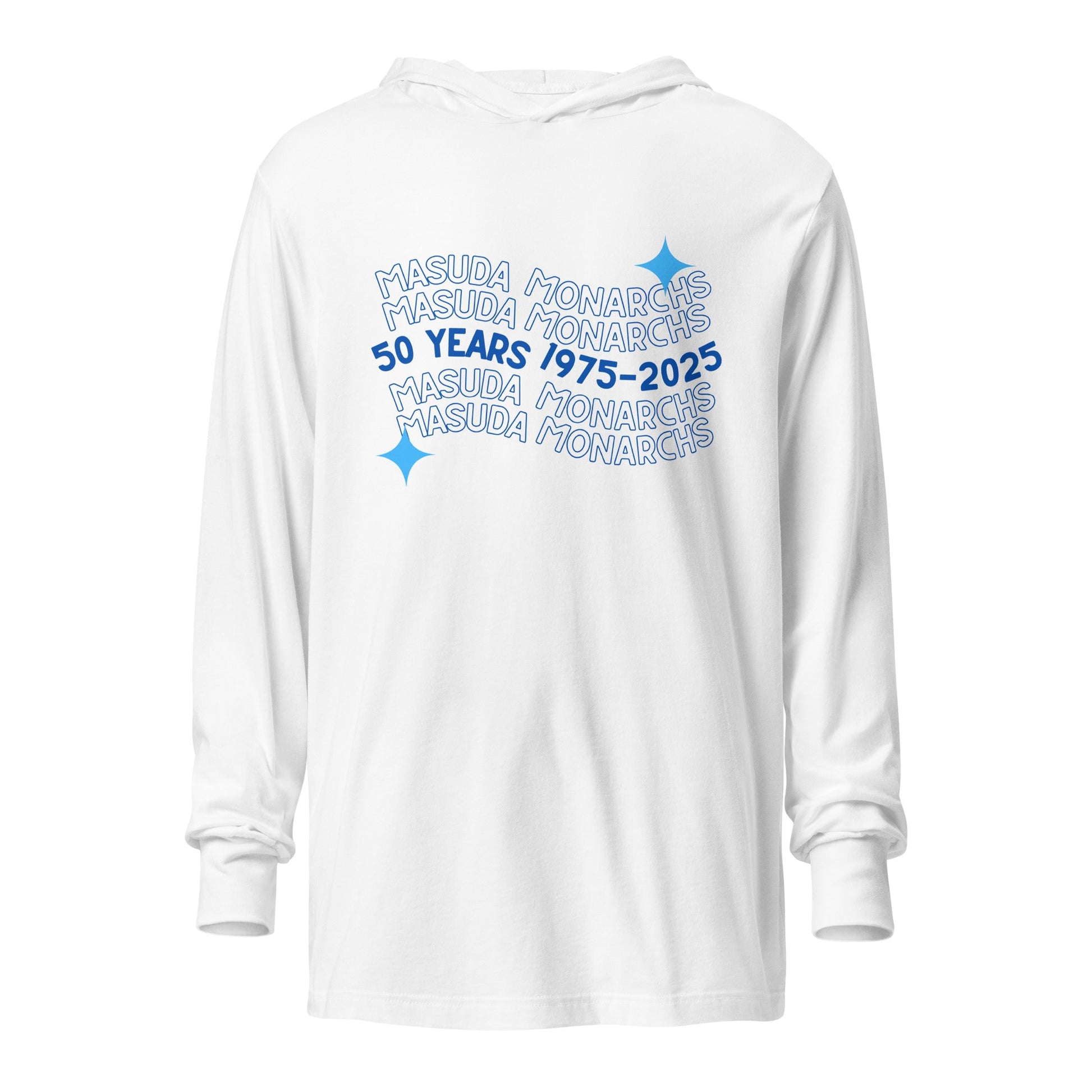 Performance | Hooded Long Sleeve T Shirt | Masuda Middle School | 50 Years Logo