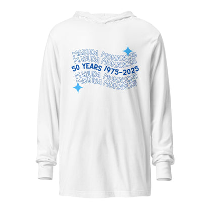 Performance | Hooded Long Sleeve T Shirt | Masuda Middle School | 50 Years Logo