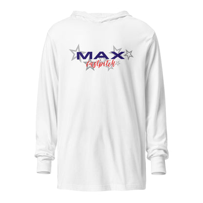 Performance | Hooded Long Sleeve T Shirt | MAX Fastpitch | Stars Logo