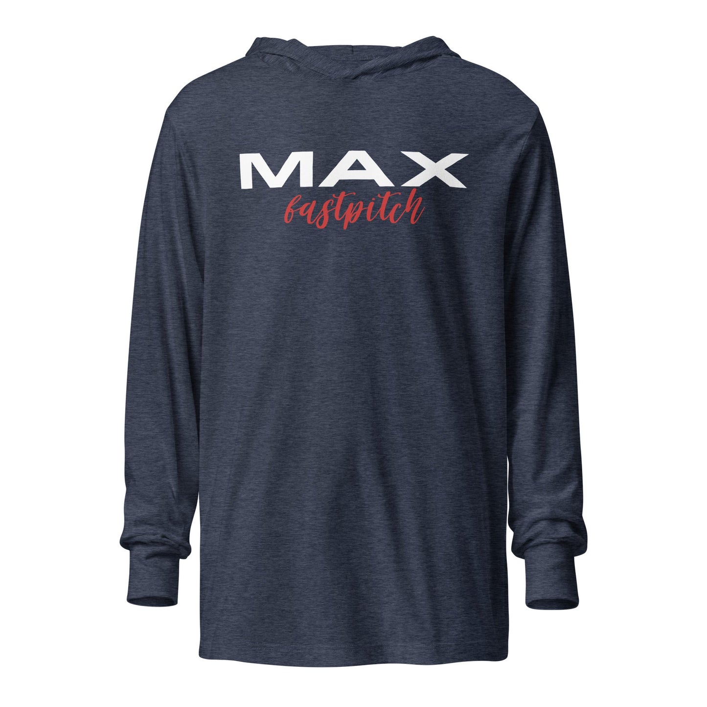 Performance | Hooded Long Sleeve T Shirt | MAX Fastpitch | Stars Logo