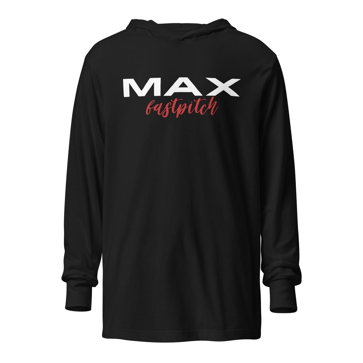 Performance | Hooded Long Sleeve T Shirt | MAX Fastpitch | Stars Logo