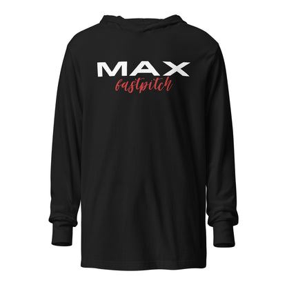 Performance | Hooded Long Sleeve T Shirt | MAX Fastpitch | Stars Logo