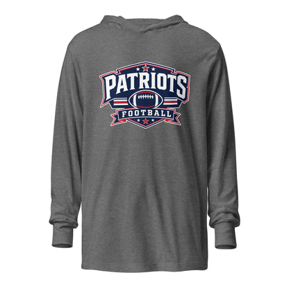 Performance | Hooded Long Sleeve T Shirt | Maximum Velocity Youth Sports | Athletics Logo