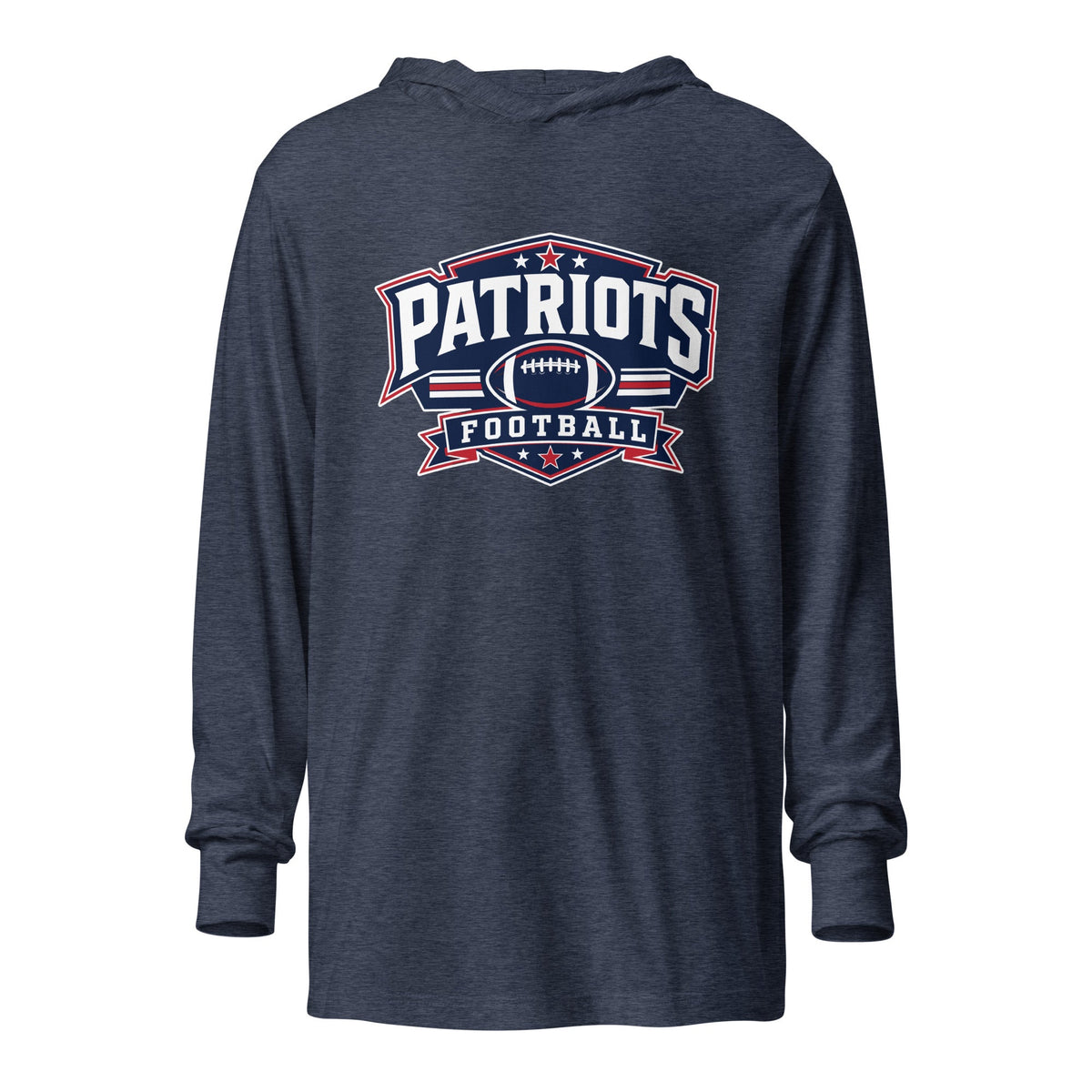 Performance | Hooded Long Sleeve T Shirt | Maximum Velocity Youth Sports | Athletics Logo