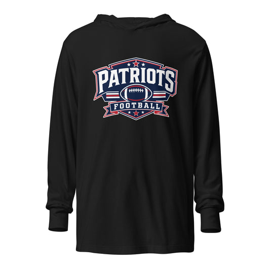 Performance | Hooded Long Sleeve T Shirt | Maximum Velocity Youth Sports | Athletics Logo
