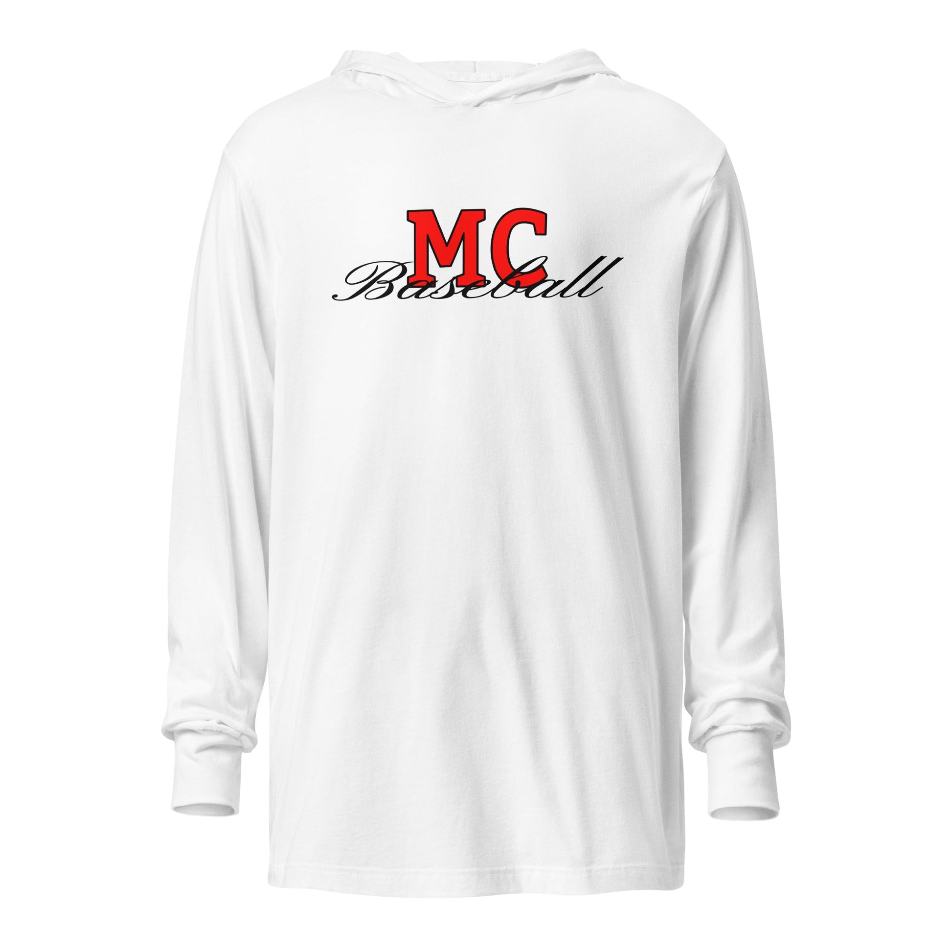 Performance | Hooded Long Sleeve T Shirt | MC Baseball | Mark Logo