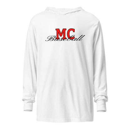 Performance | Hooded Long Sleeve T Shirt | MC Baseball | Mark Logo
