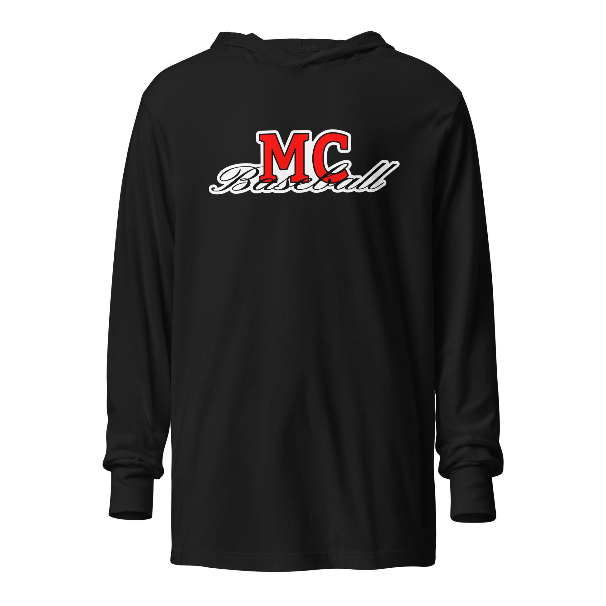 Performance | Hooded Long Sleeve T Shirt | MC Baseball | Mark Logo