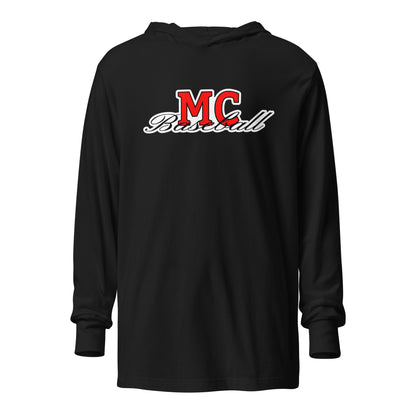 Performance | Hooded Long Sleeve T Shirt | MC Baseball | Mark Logo