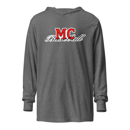 Performance | Hooded Long Sleeve T Shirt | MC Baseball | Mark Logo