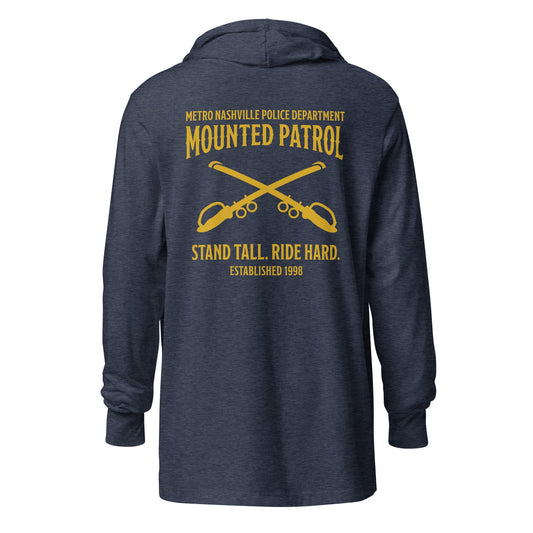 Performance | Hooded Long Sleeve T Shirt | Metro Nashville Police Department Horse Mounted Patrol | Stand Tall Logo