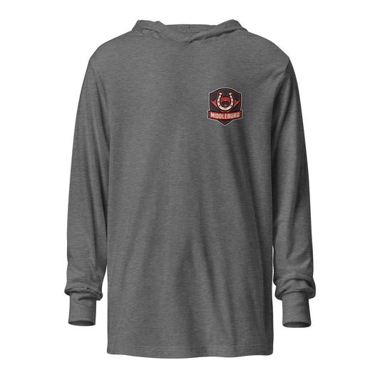 Performance | Hooded Long Sleeve T Shirt | Middleburg Association of Athletics | Horseshoe Logo