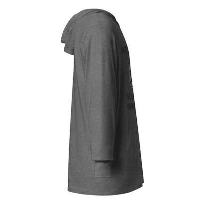 Performance | Hooded Long Sleeve T Shirt | Middlesex Bluejays Wrestling | Bluejays Logo