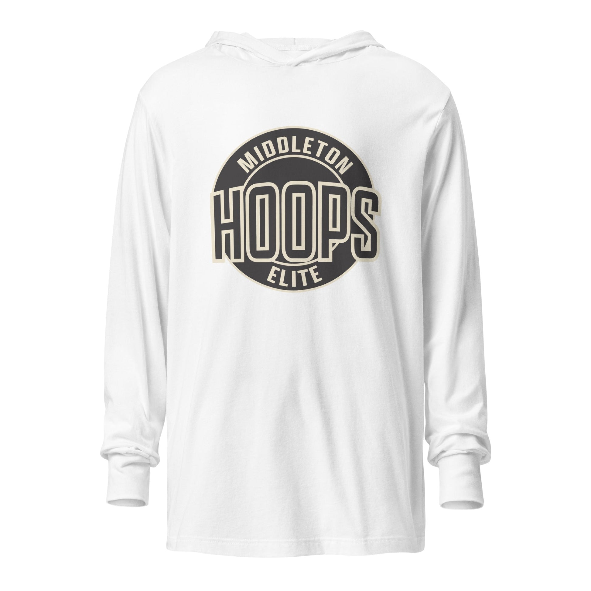Performance | Hooded Long Sleeve T Shirt | Middleton Hoops Elite | Hoops Logo Logo