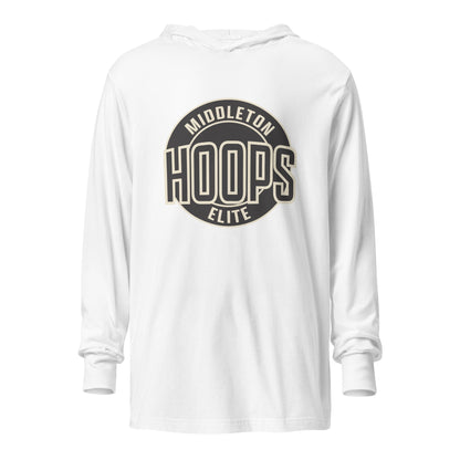 Performance | Hooded Long Sleeve T Shirt | Middleton Hoops Elite | Hoops Logo Logo