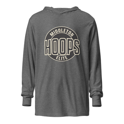 Performance | Hooded Long Sleeve T Shirt | Middleton Hoops Elite | Hoops Logo