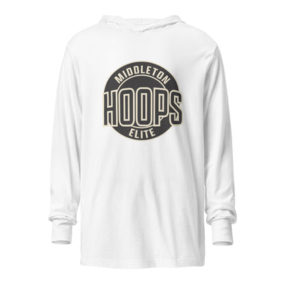 Performance | Hooded Long Sleeve T Shirt | Middleton Hoops Elite | Hoops Logo
