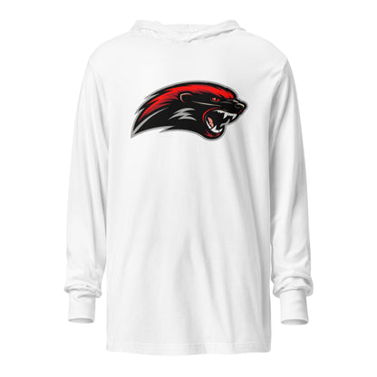Performance | Hooded Long Sleeve T Shirt | Midwest Badgers | Emblem Logo