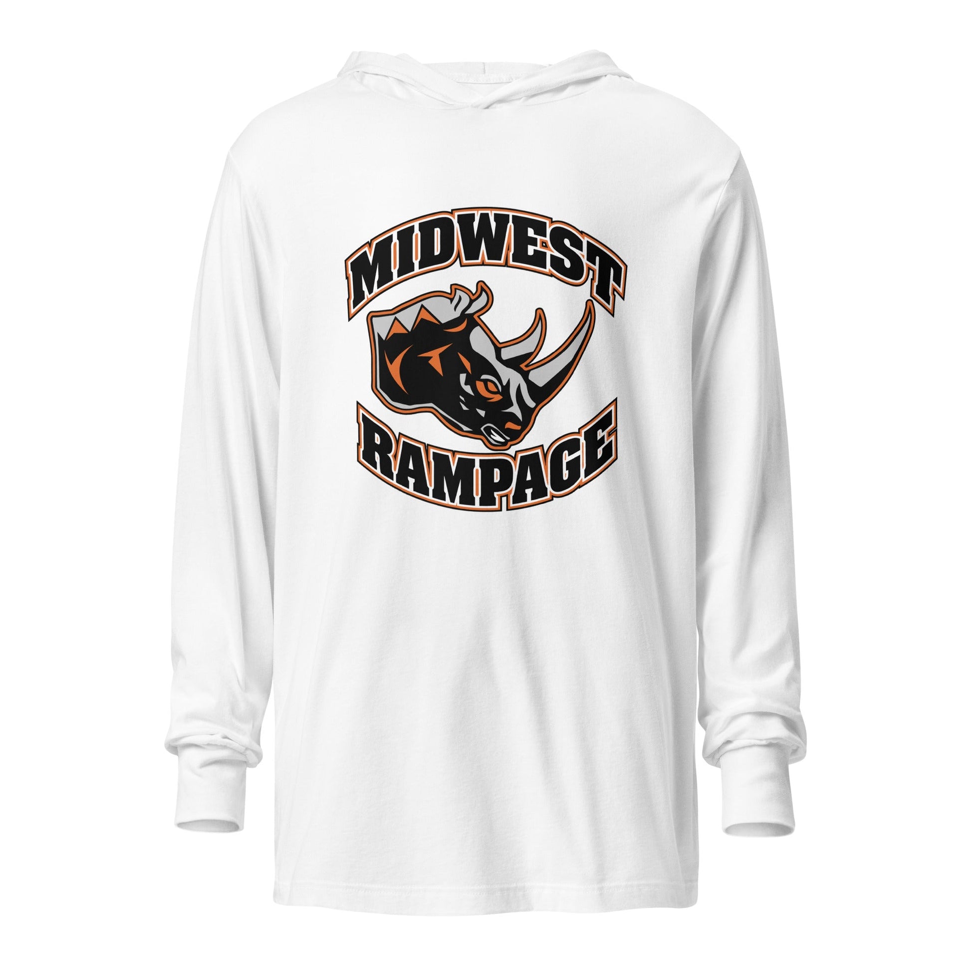 Performance | Hooded Long Sleeve T Shirt | Midwest Rampage | Crest Logo