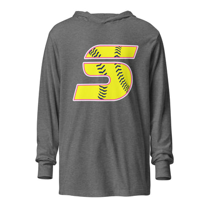 Performance | Hooded Long Sleeve T Shirt | Midwest Swing Softball | Classic Logo