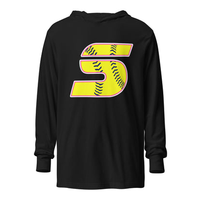 Performance | Hooded Long Sleeve T Shirt | Midwest Swing Softball | Classic Logo