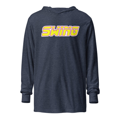 Performance | Hooded Long Sleeve T Shirt | Midwest Swing Softball | Mark Logo
